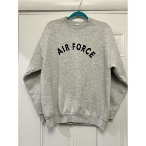 VTG Air Force Spell Out Sweatshirt Crew‎ Neck Pullover Made In USA Men's Size M